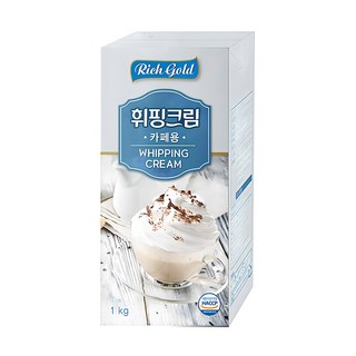 동서 리치골드 카페용 식물성 휘핑 크림 1L [아이스박스 무료포장], 1개