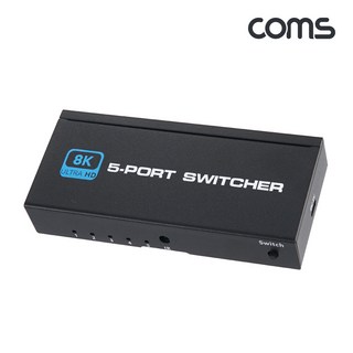 Coms 8K 60Hz HDMI 5:1 선택기 OU939 리모컨포함 유전원 선택출력 원버튼스위치 전면표시등, 1개