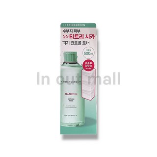 브링그린 티트리 시카 수딩 토너 500ml 스킨토너 토너패드 스킨 토니모리모찌토너 토너대용량 토니모리토너 토니모리 Toner, 1개