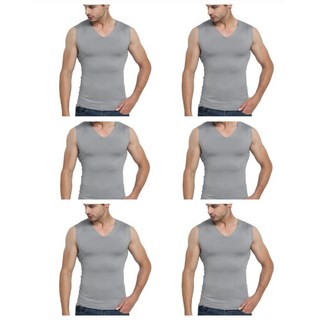 남자 심리스 런닝 6세트 냉감 에어 V넥