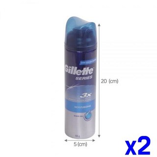 모이스처 젤 면도크림 x2개 200ML 쉐이빙 면도젤 면도, 1개, 진정/보습