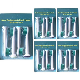 필립스 전동칫솔모 HX6014 호환용, 20개 세트(5박스, 5개씩) 필립스칫솔모