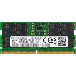 삼성 16GB DDR5 4800MHz PC538400 CL40 SODIMM 1Rx8 1.1V NonECC 262Pin SODIMM 노트북 RAM 메모리 M425R2GA3BB0C, 1개