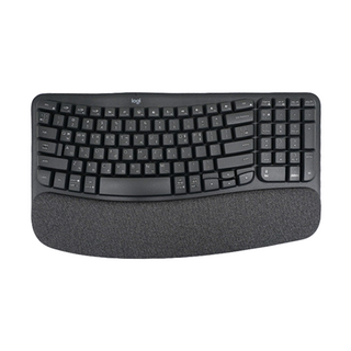 로지텍 WAVE KEYS 무선 인체공학 키보드, 그래파이트, 920-012316