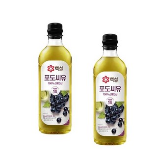 cj 백설 포도씨유 900ml 2개