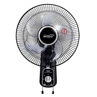 윈드피아 벽걸이선풍기 공부방 1616R 45W강력모터 자동좌우회전 30CM FAN