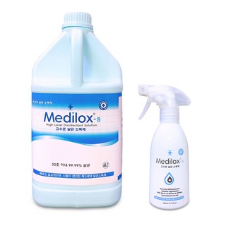 메디록스 고수준 살균 소독제 S 4L + 300 ml, 2개