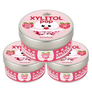 수제 장인 자일리톨 팝 캔디 사탕, 70g, 3개