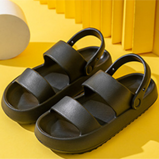 쿠션 투웨이 러버 샌들 여름샌들 미끄럼방지 키높이 슬리퍼 학생 수영장 물놀이 샌달 신발