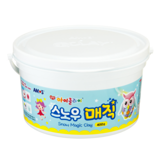 아모스 탱탱 아이클레이 스노우 매직, 혼합색상, 400g, 1개