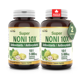 노니 캡슐 10000mg 120식물성캡슐 10배 농축 노니환 허바 캐나다, 120정, 2개