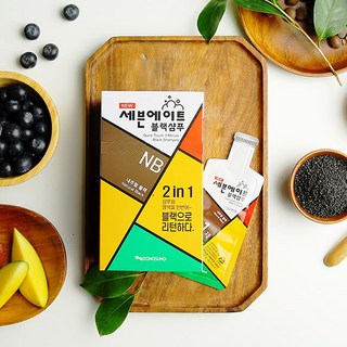 동성제약 세븐에이트 3분 블랙샴푸 새치 셀프 염색샴푸 염색약 (1세트당 염색 11회분), 1개, 내추럴블랙