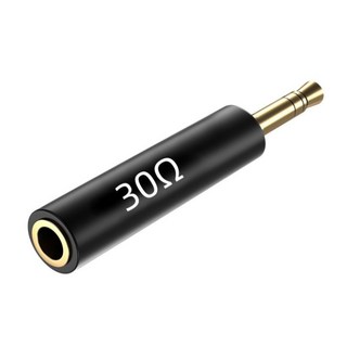 이어폰 임피던스 플러그 어댑터 노이즈 감소 필터 저항, 01 30 ohm, 1개