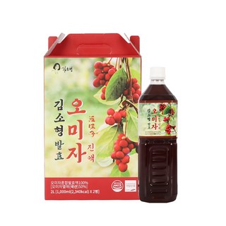 NAB 김소형 발효 오미자 진액 1L x 2병, 2개