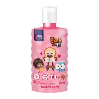 2080 브레드 이발소 키즈 가글 딸기맛, 250ml, 3개