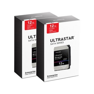 [WD공식총판점] Ultrastar HA340 12TB WUS721212BLE6L4 2PACK 패키지 무상3년 12TBx2 24TB 서버 NAS (12TB 2개 묶음)