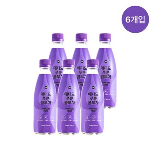애디드 푸룬 콤부차 주스 스파클링 탄산 쾌변 숙변 장청소 음료 임산부푸룬 340ml 24개, 340ml × 6개