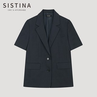 [시스티나] 코튼 백 슬릿 싱글 자켓_AWWJKO21770_DN
