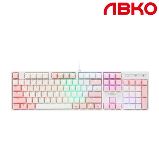 앱코 옵티컬 기계식 게이밍 유선 일반형 키보드 클릭, 1 color (ABKO PINK) 핑크, 1년 A/S 무상 ABKO AN05, 청축