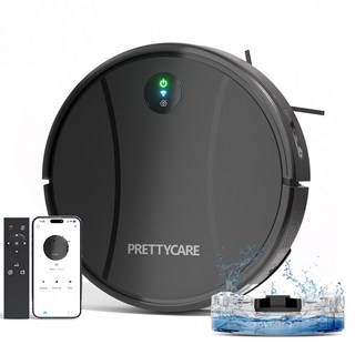 프리티케어 스마트 물걸레 로봇청소기 블랙, C2 Black