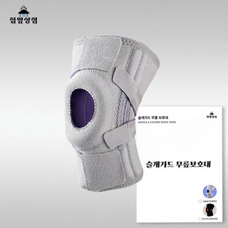 PATELLA GUARD 무릎 보호대 하드타입, 1개, 그레이