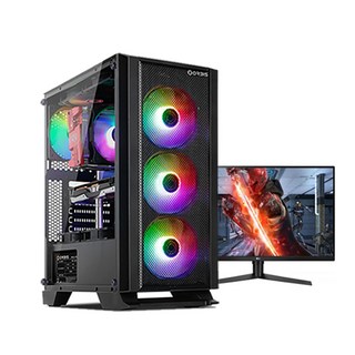 바른컴퓨터 게이밍 컴퓨터 풀세트 모니터포함 PC 롤 서든어택 배틀그라운드 피파, BAF-F13, 기본형