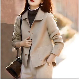 빌리즈빈 아이유자켓 겨울 카라넥 단추 심플 자켓 S1571 여성코트 빌리즈빈 아이유자켓 겨울 카라넥 단추 심플 자켓 S1571 여성코트