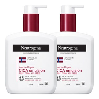 뉴트로지나 인텐스 리페어 시카 에멀젼 바디로션 (플로럴향), 310ml, 2개
