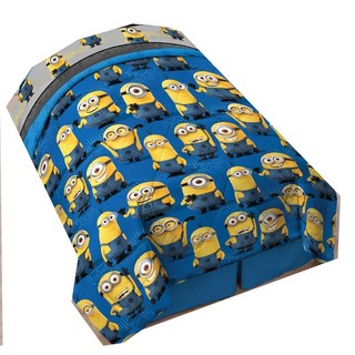 Universal Studios Despicable Me Digital Minions Twin Comforter 유니버셜 스튜디오 비열한 나 디지털 미니언즈 트윈 이불, 1개