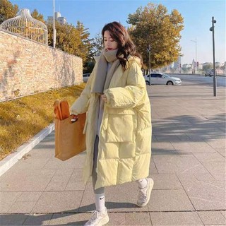 Bersdnor 롱 패딩 여성 롱 패딩 보온 헐렁헐렁