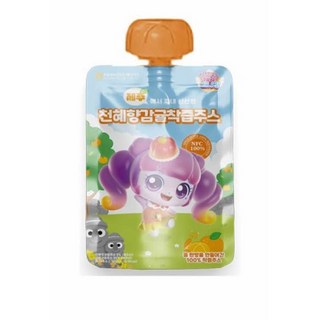 캐치티니핑 제주 천혜향감귤 100% 착즙주스, 10개, 100ml