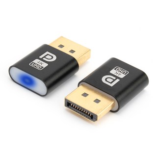 컴튜 DP 더미플러그 LED 가상 모니터 디스플레이 4K UHD, 1개