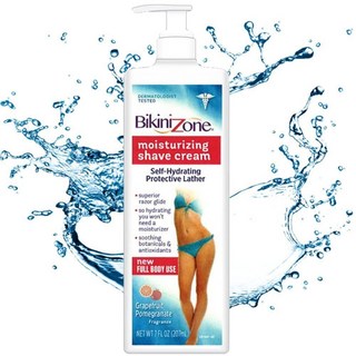 Bikini Zone 모이스처라이징 쉐이브 크림 자몽 석류, 1개