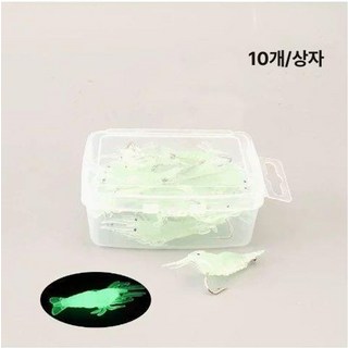투데이로움 낙따에기 낚시 갑오징어 한치 미끼 세트, 야광 후크 4.5CM 30개 박스 색상 랜덤, 기본 모델명/품번