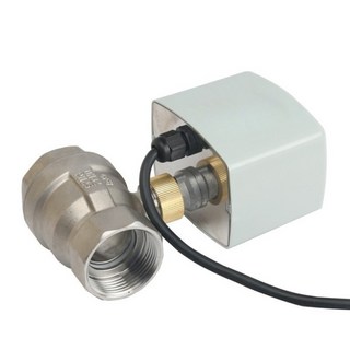스테인레스 스틸 전동 밸브 3 선 2 제어 전기 볼 큰 토크 1 인치 220V 12V 24V, 1개