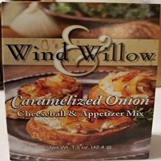Wind & Willow Caramelized Onion Cheeseball & Appetizer Mix 윈드 앤 윌로우 캐러멜라이즈 양파 치즈볼 & 애피타이저 믹스, 1개, 117.93g