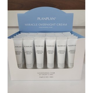 PLAN PLAN 플랑플랑 미라클 오버나이트 크림 15g 노워시 트리트먼트 영양 수분공급 손상모케어, 10개