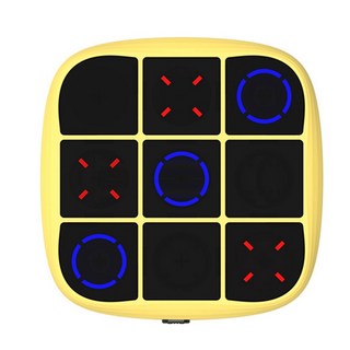 AAAEL-4-In-1 전자 Tic Toe 볼트 게임 휴대용 퍼즐 콘솔 장난감 보드 어린이와 성인을위한 선물, 01 Yellow