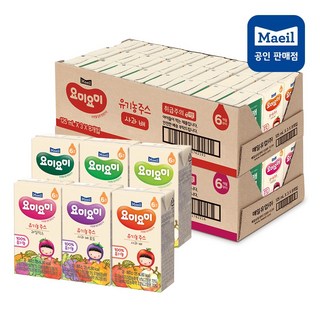 맘마밀 요미요미 유기농주스 옵션 택1, 96개, 125ml, 레드비트골든사과+야채믹스