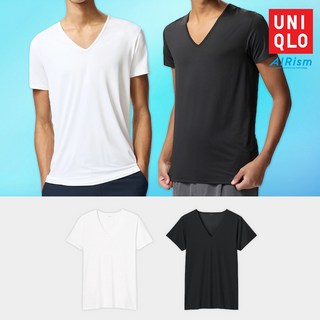 유니클로 에어리즘 남성 V넥 반팔 티셔츠 런닝 속옷