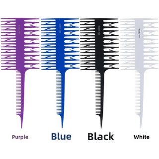 전문 예술적 머리 빗 양면 아름다움 머리 빗 물고기 뼈 부드러운 머리 빗 머리 염색 빗 섹션 빗 메이크업