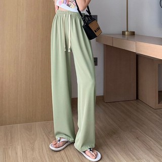 여성 와이드 레그팬츠 밴딩팬츠 찰랑팬츠 데일리 바지
