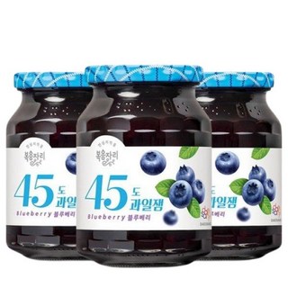 [기타]복음자리 45도 블루베리잼 350g 3개