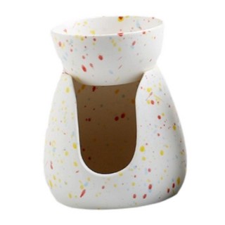 에센셜 오일 버너 세라믹 오일 디퓨저 다목적 촛대 Tealight 캔들 홀더 침실 파티 베란다 거실, 다채로운 점