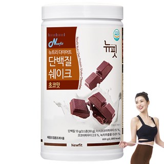 뉴핏 투에니포 뉴트리 다이어트 쉐이크 초코맛, 600g, 1개