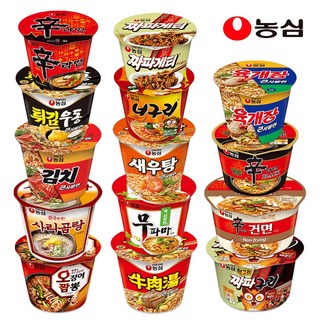 농심 큰사발 컵라면 14종