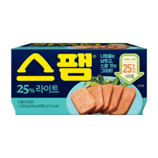 스팸 25라이트, 3개