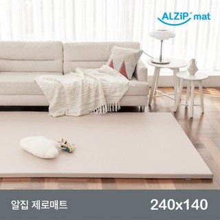 알집 제로매트 240X140 로즈베이지