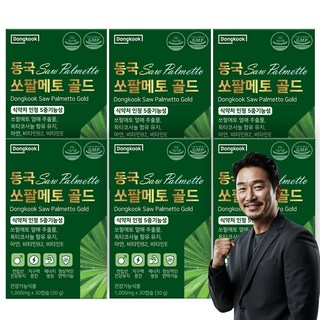 동국헬스케어 쏘팔메토 골드 1000mg, 30정, 6개