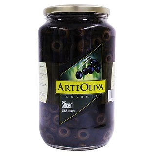 ARTE OLIVA 블랙 올리브 슬라이스, 935g, 1개